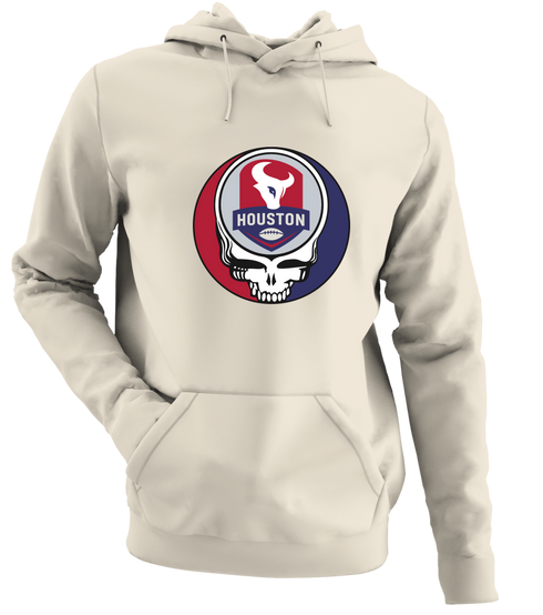 Houston Football - Premium Grateful Dead Hoodie - Sand - 3
