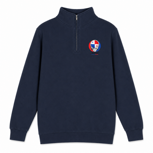 Panama FIFA World Cup - Premium Grateful Dead Quarter-Zip Pullover - Navy - 3