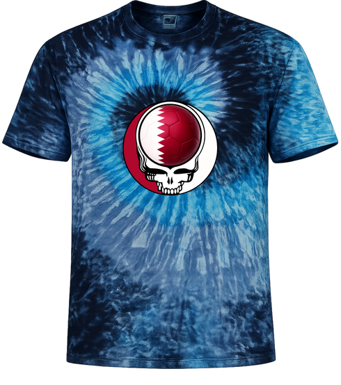 Qatar FIFA World Cup Stealie Tie-Dye T-Shirt