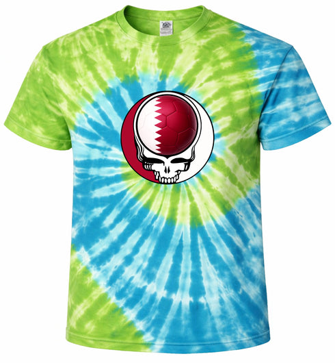 Qatar FIFA World Cup Stealie Tie-Dye T-Shirt