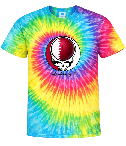 Qatar FIFA World Cup Stealie Tie-Dye T-Shirt
