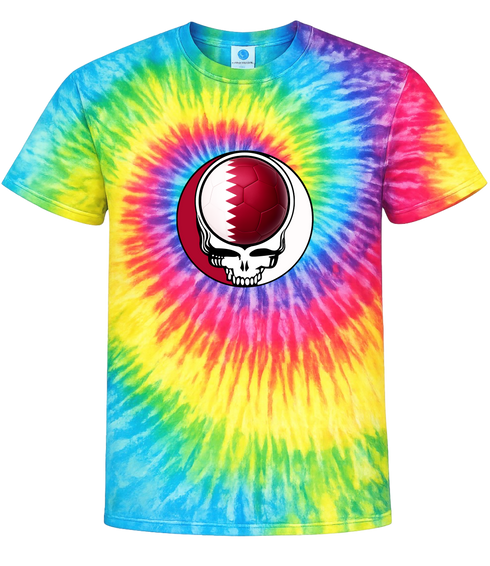 Qatar FIFA World Cup Stealie Tie-Dye T-Shirt