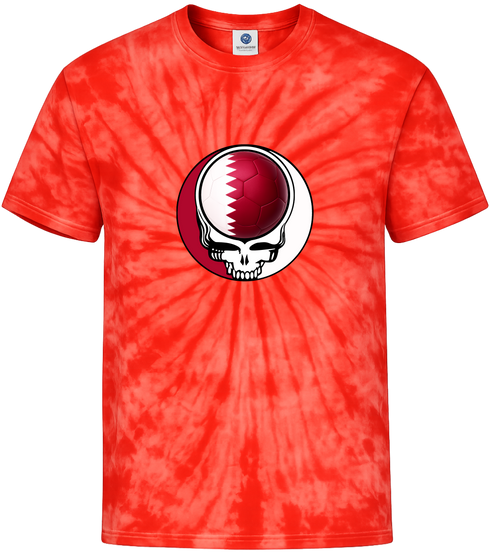 Qatar FIFA World Cup Stealie Tie-Dye T-Shirt