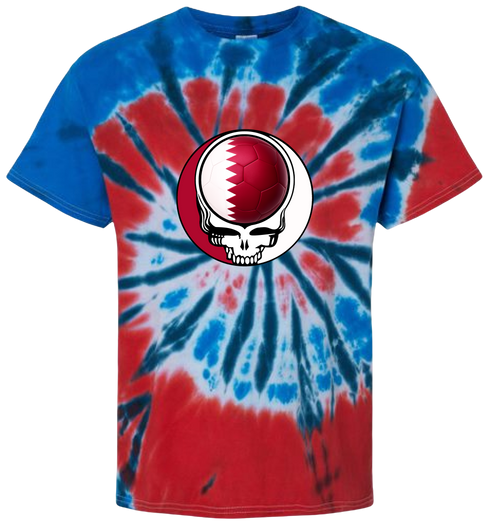 Qatar FIFA World Cup Stealie Tie-Dye T-Shirt