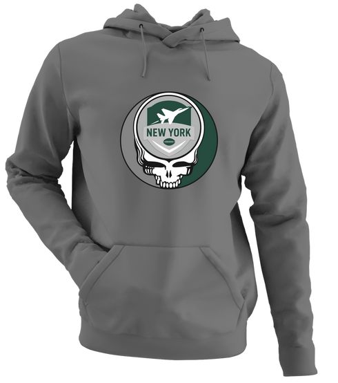 New York Football - Premium Grateful Dead Hoodie - Charcoal - 8