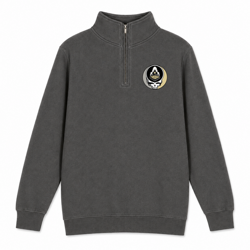 Purdue University - Premium Grateful Dead Quarter-Zip Pullover - Charcoal - 5