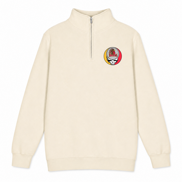 San Diego State University - Premium Grateful Dead Quarter-Zip Pullover - Sand - 1