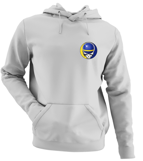 Curacao FIFA World Cup - Premium Grateful Dead Left Chest Hoodie - Sport Grey