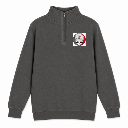 Biola University - Premium Grateful Dead Quarter-Zip Pullover - Charcoal - 5