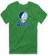 Queens Stealie Premium Unisex T-Shirt — Design: Queens College — Irish Green