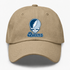 Queens Stealie Premium Unisex Dad Hat — Design: Queens College — Khaki