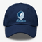 Queens Stealie Premium Unisex Dad Hat — Design: Queens College — Navy