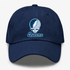 Queens Stealie Premium Unisex Dad Hat — Design: Queens College — Navy