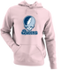 Queens Stealie Premium Unisex Hoodie — Design: Queens College — Light Pink
