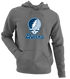 Queens Stealie Premium Unisex Hoodie — Design: Queens College — Charcoal