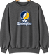 Quinnipiac Stealie Premium Unisex Crewneck — Design: Quinnipiac University — Dark Heather