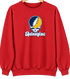 Quinnipiac Stealie Premium Unisex Crewneck — Design: Quinnipiac University — Red