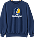 Quinnipiac Stealie Premium Unisex Crewneck — Design: Quinnipiac University — Navy