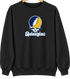 Quinnipiac Stealie Premium Unisex Crewneck — Design: Quinnipiac University — Black