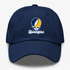 Quinnipiac Stealie Premium Unisex Dad Hat — Design: Quinnipiac University — Navy
