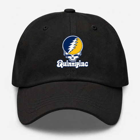 Quinnipiac Stealie Premium Unisex Dad Hat — Design: Quinnipiac University — Black