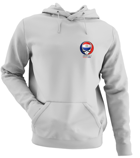 Paraguay FIFA World Cup - Premium Grateful Dead Left Chest Hoodie - Sport Grey