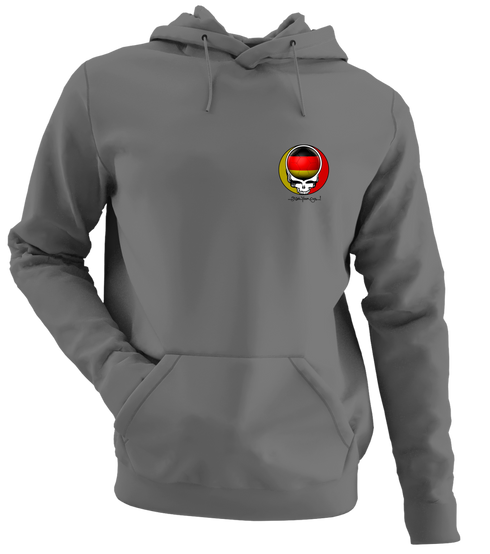 German FIFA World Cup - Premium Grateful Dead Left Chest Hoodie - Charcoal - 8