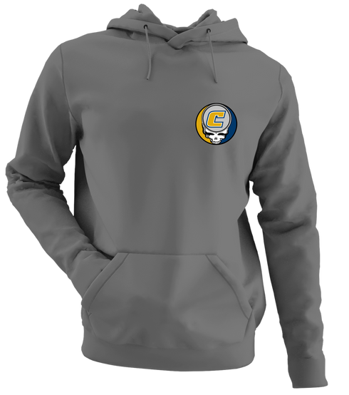 University of Tennessee Chattanooga - Premium Grateful Dead Left Chest Hoodie - Charcoal