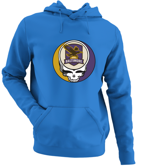 Baltimore Football - Premium Grateful Dead Hoodie - Royal - 5