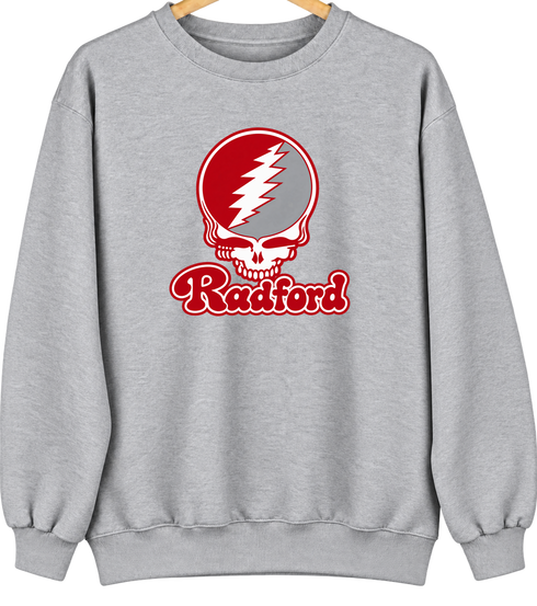 Radford Stealie Premium Unisex Crewneck — Design: Radford University — Sport Grey
