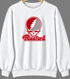 Radford Stealie Premium Unisex Crewneck — Design: Radford University — White