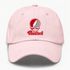 Radford Stealie Premium Unisex Dad Hat — Design: Radford University — Pink