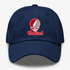 Radford Stealie Premium Unisex Dad Hat — Design: Radford University — Navy