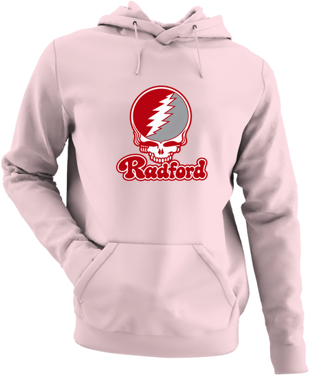 Radford Stealie Premium Unisex Hoodie — Design: Radford University — Light Pink