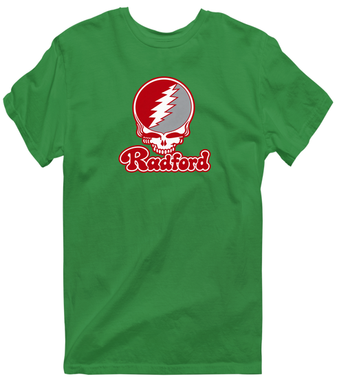 Radford Stealie Premium Unisex T-Shirt — Design: Radford University — Irish Green
