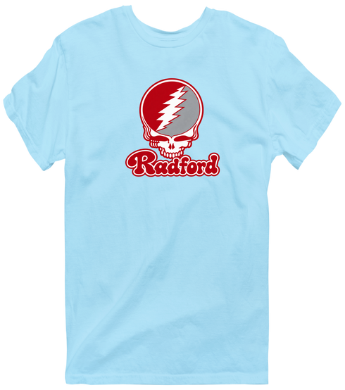 Radford Stealie Premium Unisex T-Shirt — Design: Radford University — Light Blue
