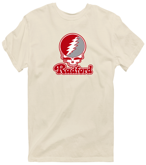 Radford Stealie Premium Unisex T-Shirt — Design: Radford University — Sand