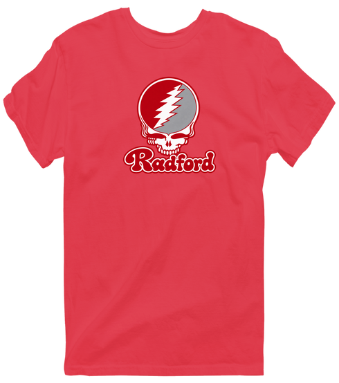Radford Stealie Premium Unisex T-Shirt — Design: Radford University — Heather Red