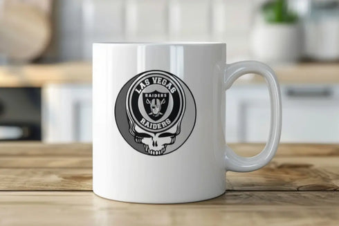 Grateful Dead - Las Vegas Raiders Stealie 15 Ounce Coffee Mug - StealieShop