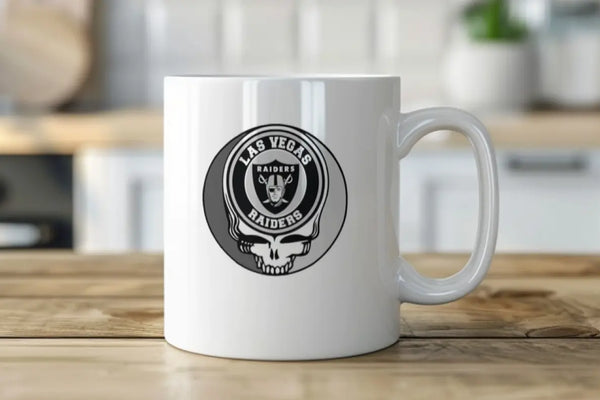 Grateful Dead - Las Vegas Raiders Stealie 15 Ounce Coffee Mug - StealieShop