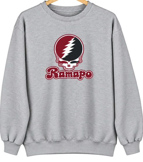 Ramapo Stealie Premium Unisex Crewneck — Design: Ramapo College of New Jersey — Sport Grey