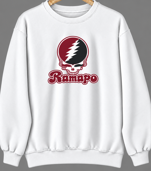 Ramapo Stealie Premium Unisex Crewneck — Design: Ramapo College of New Jersey — White