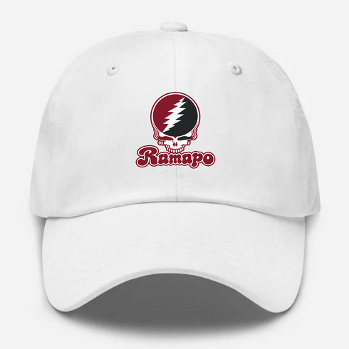 Ramapo Stealie Premium Unisex Dad Hat — Design: Ramapo College of New Jersey — White