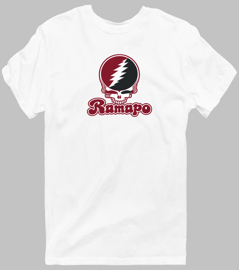 Ramapo Stealie Premium Unisex T-Shirt — Design: Ramapo College of New Jersey — White