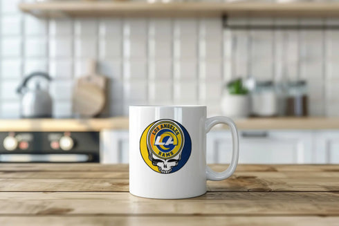Grateful Dead - Los Angeles Rams Stealie 15 Ounce Coffee Mug - StealieShop