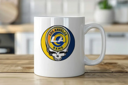 Grateful Dead - Los Angeles Rams Stealie 15 Ounce Coffee Mug - StealieShop