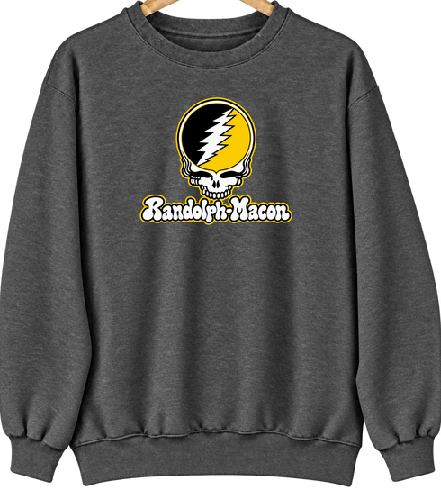 Randolph-Macon Stealie Premium Unisex Crewneck — Design: Randolph-Macon College — Dark Heather