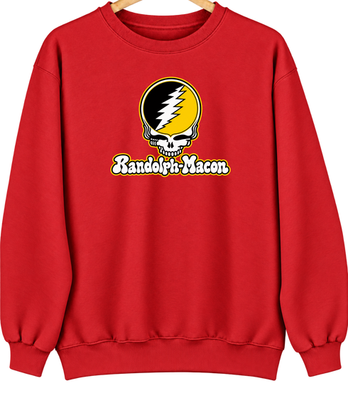 Randolph-Macon Stealie Premium Unisex Crewneck — Design: Randolph-Macon College — Red