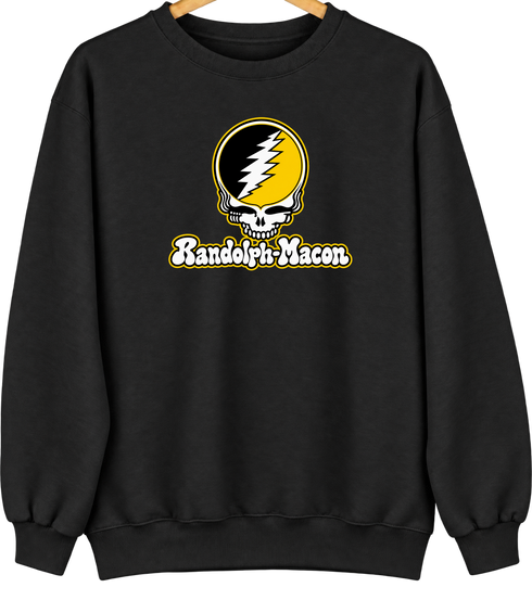 Randolph-Macon Stealie Premium Unisex Crewneck — Design: Randolph-Macon College — Black