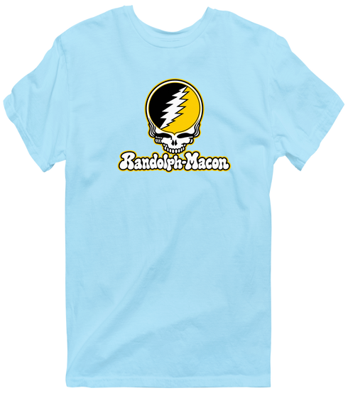 Randolph-Macon Stealie Premium Unisex T-Shirt — Design: Randolph-Macon College — Light Blue